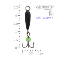 Диявол (підвісний гачок, зелена кулька) M Чорний #18 1,3гр BLACK SALAMANDRA