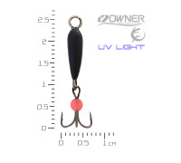 Диявол (підвісний гачок, червона кулька) M Чорний #18 1,3гр Black Salamandra