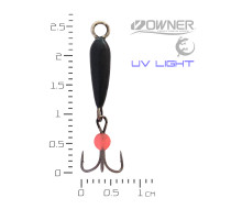 Диявол (підвісний гачок, червона кулька) M Чорний #18 1,3гр Black Salamandra