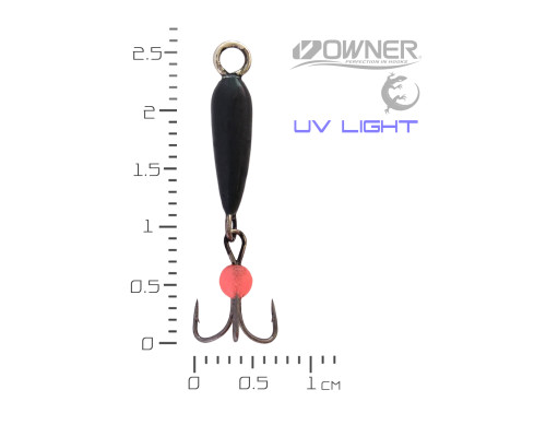 Диявол (підвісний гачок, червона кулька) M Чорний #18 1,3гр Black Salamandra