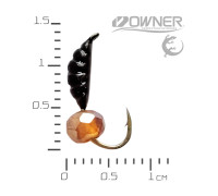 Мормишка безнасадка Креветка Black Salamandra S кулька гранована Коньяк 0,56гр