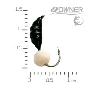 Мормишка безнасадка Креветка Black Salamandra S кулька гранована Опариш 0,56гр