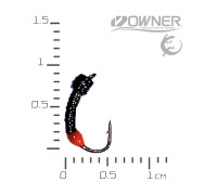 мормишка безнасадка Лісотка XS Чорна Помаранчева Неонова Крапка 0,1гр