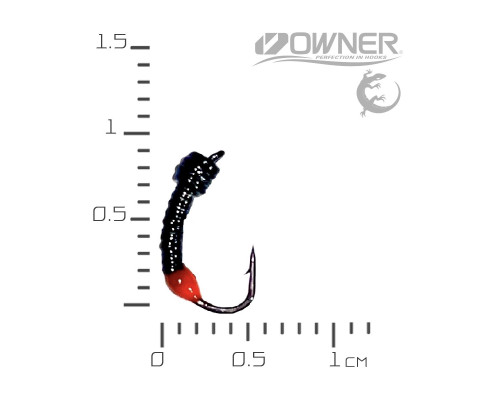 мормишка безнасадка Лісотка XS Чорна Помаранчева Неонова Крапка 0,1гр