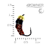 Мормишка безнасадка Мухо-Мормишка Black Salamandra S  Латунь Золото Олія 0,25 гр