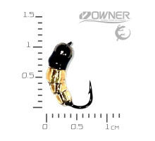 Мормишка безнасадка Мухо-Мормишка Black Salamandra S  Латунь Нікель Мормиш 0,25 гр