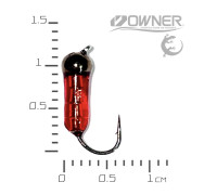 Мормишка-Личинка S Головка Латунь Нікель Мотиль  0,35гр