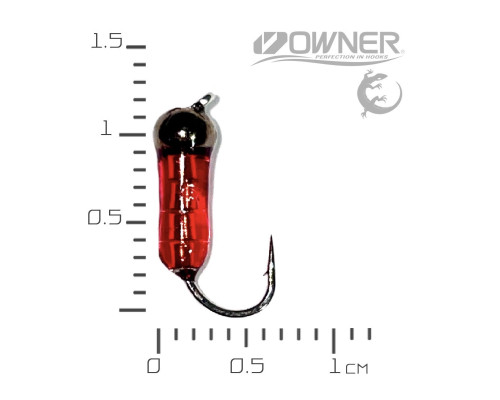 Мормишка-Личинка S Головка Латунь Нікель Мотиль  0,35гр