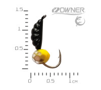 Мормишка безнасадка Креветка Black Salamandra S кулька гранована Сир-Срібло 0,56гр