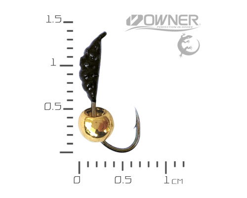 мормишка безнасадка Креветка Black Salamandra  XS золота кулька 0,28гр