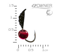 мормишка безнасадка Креветка Black Salamandra XS Червоний кулька 0,28гр