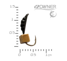 мормишка безнасадка Креветка Black Salamandra XS карбон Золото 0,35гр