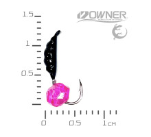 мормишка безнасадка Креветка Black Salamandra XS кулька гранована Рожевий 0,33гр