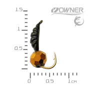 мормишка безнасадка Креветка Black Salamandra XS кулька гранована Золото 0,33гр