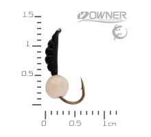 мормишка безнасадка Креветка Black Salamandra XS кулька гранована Опариш 0,33гр