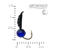 мормишка безнасадка Креветка Black Salamandra XS кулька гранована Ультрамарин 0,33гр