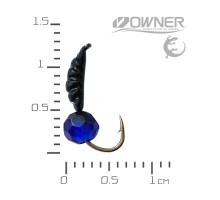 мормишка безнасадка Креветка Black Salamandra XS кулька гранована Ультрамарин 0,33гр