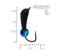 Мормишка безнасадка Німфа Black Salamandra L кулька судакова Хамелеон 1.0г