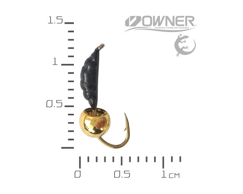 Мормишка безнасадка Креветка XS Кулька Латунна Золото 0,43гр