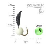 Мормишка безнасадка Креветка XS Кулька Латунна Світлонакопичувальна 0,43гр