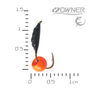 Мормишка безнасадка Креветка XS Кулька Латунна Помаранчева 0,43гр