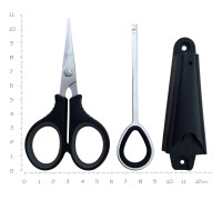 Ножиці з екстрактором Black Salamandra в футлярі