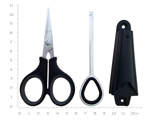 Ножиці з екстрактором Black Salamandra в футлярі
