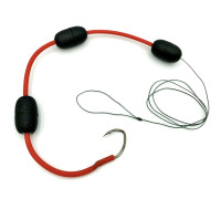 Монтаж на сома Black Salamandra Profi  Черв'як/піявка 3 поплавці 1 гачок