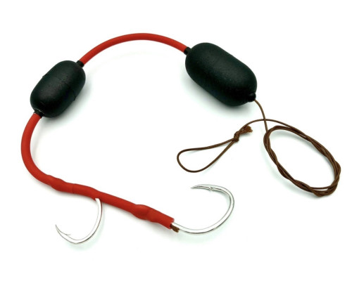 Монтаж на сома Profi "Трофей" Black Salamandra 2 поплавці 5+10гр 2 гачки