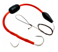 Монтаж на сома Black Salamandra Profi "Квок"   1 поплавець 2 гачки + вантаж