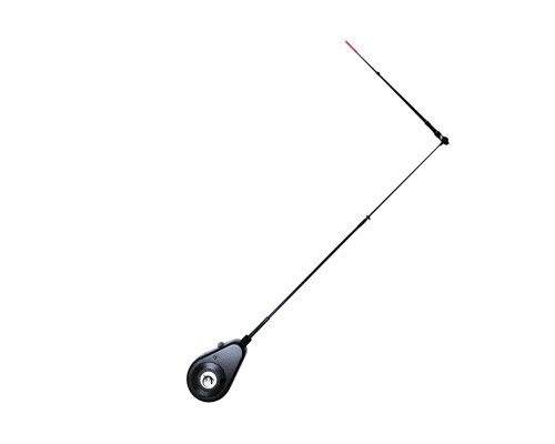 Телескопічна вудка-балалайка Black Salamandra із котушкою (кнопка) та  боковим ківком, карбон