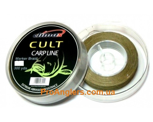 Cult Marker Braid 20lb 274м тонущий зеленый маркерный шнур Climax