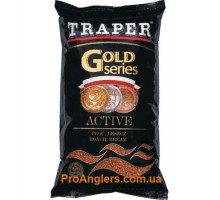 Gold 1кг Active черная прикормка Traper