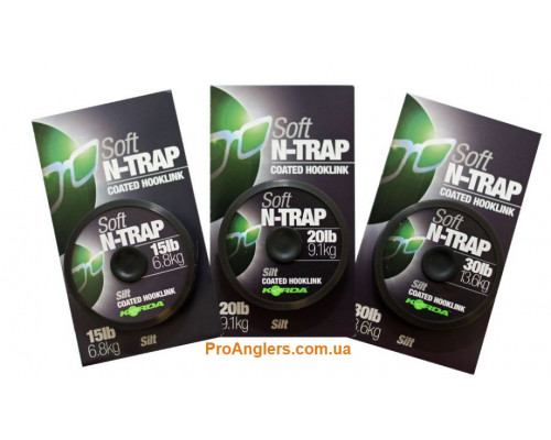 N-Trap 30lb Soft Hook link Silt поводковый материал Korda