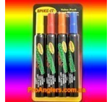 Chartreuse/Red/Orange/Blue-Gamefish рыбный набор маркеров Spike-it