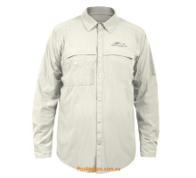Grundens Hooksetter Shirt UPF 30 Egret M рубашка