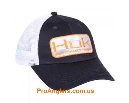 Huk Kryptek Patch Trucker Hat Navy/Yeti/Orange