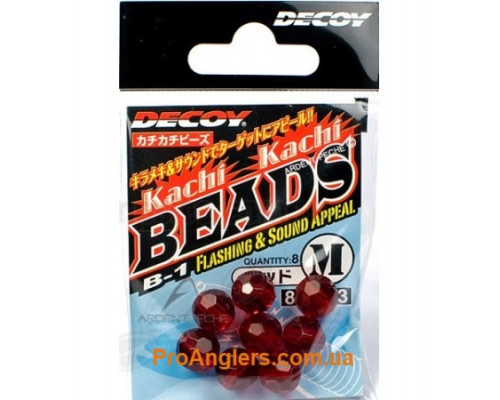 B-1 Kachi Kachi Beads red S, 9шт бусинка Decoy