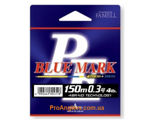 Yamatoyo PE Blue Mark 150м 0.8/8lb Fluo Yellow