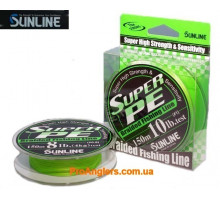 Super PE 150м (зел) 0.165мм 10LB/4.5кг шнур Sunline