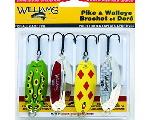 PIKE/WALLEYE KIT набор блёсен Williams