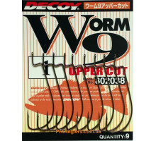 Worm 9 Upper Cut 3, 9шт крючок Decoy