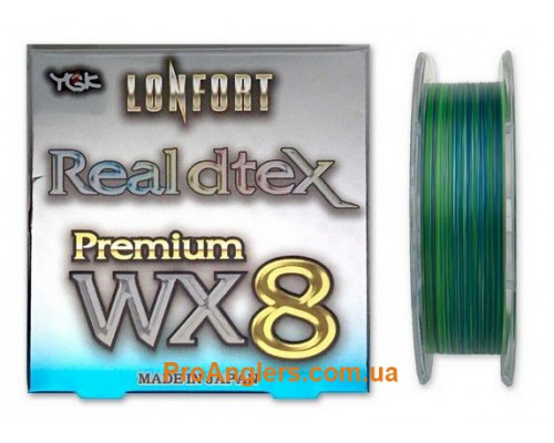 Lonfort Real Dtex X8 150m #0.4 max 12lb шнур YGK